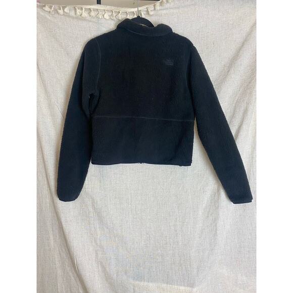 The North Face Dunraven Sherpa Black Crop Jacket Size XS - Picture 4 of 15